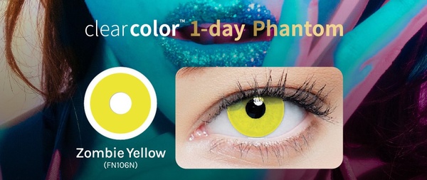 Clearcolor Phantom 1Day Zombie Yellow FN106N (2p)