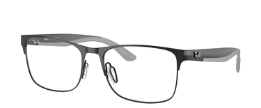 rayban, RB 7550, vyrams, kvadratas, metalas