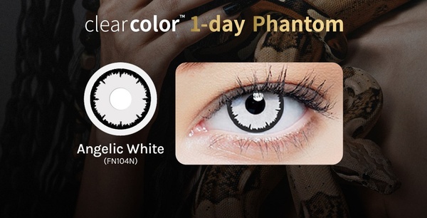 Clearcolor Phantom 1Day Angelic White FN104N (2p)
