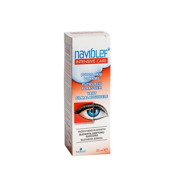 Naviblef intensive putos pažeistiems akių vokams, 50 ml